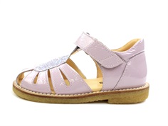 Angulus lila/mint sandal glitter patent